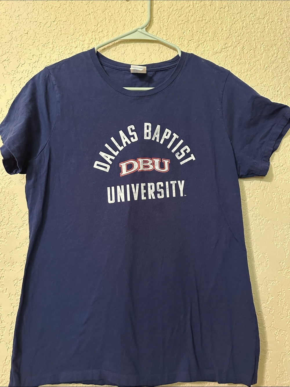 DBU (Dallas Baptist University) Navy Short-Sleeve Graphic Tee L